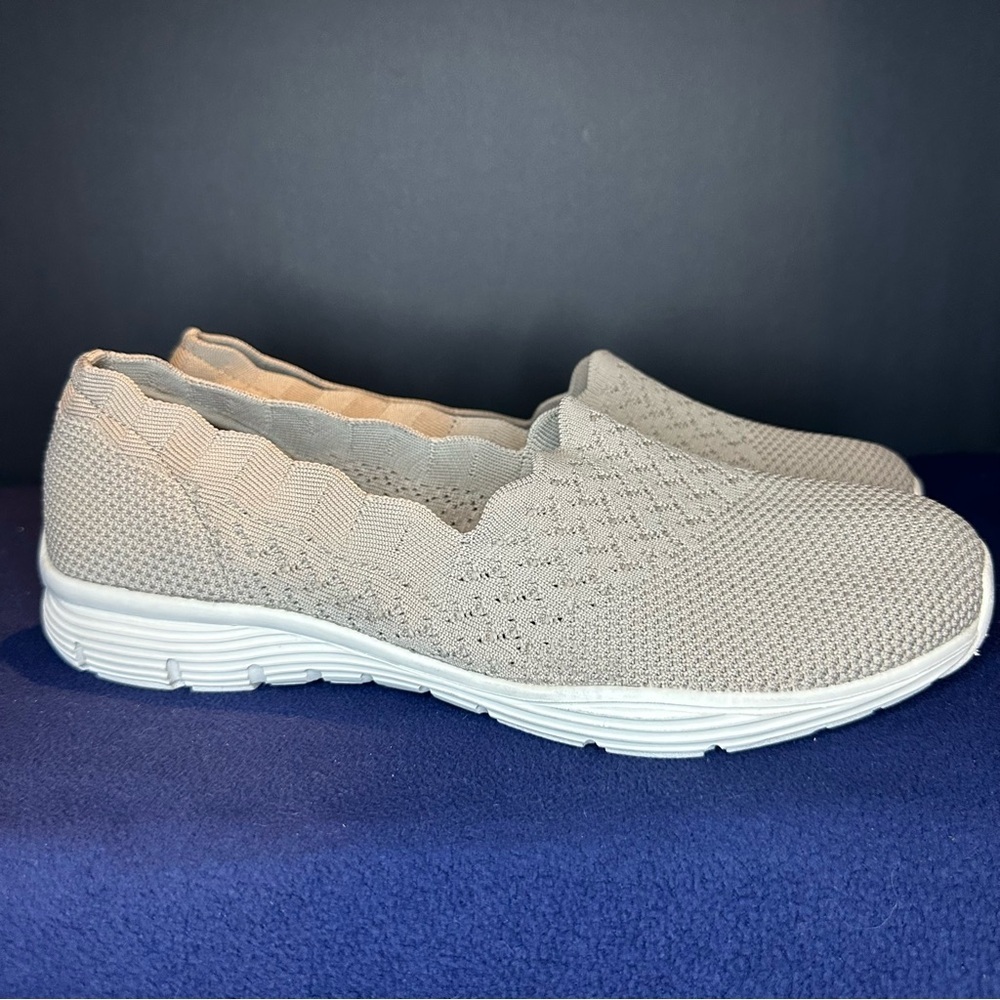 Skechers Women's Tan Slip-On Flats